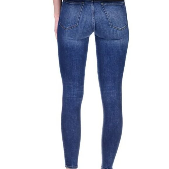 DL1961 Instasculpt Florence Ankle Skinny Distressed Blue Jeans Size 25 - Picture 3 of 15